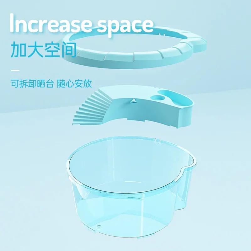 with Cover Anti-Escape Platform Climbing Mini Tortoise Brazilian Tank Filter Water Pump Integrated Turtle Breeding Box 3