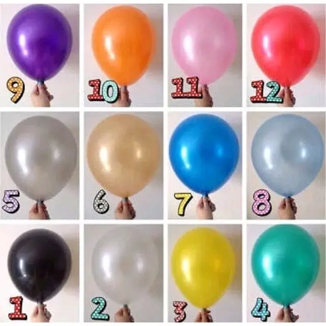 balon latex metalik