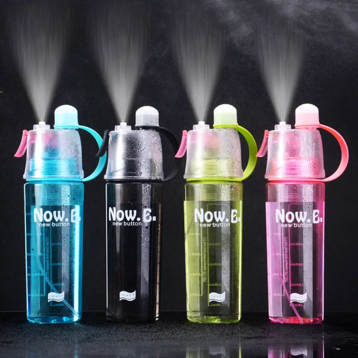 Creative plastic cup Outdoor sports spray cup Children's water cup Fitness large capacity student gift cup 600ml/400ml sports water bottle does not contain BPA
