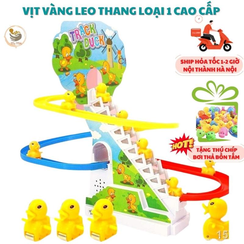 Đồ Chơi Cầu Trượt Vịt Vàng Leo Thang Phát Nhạc Cực Vui Tai Cho Bé Yêu Shop Mẹ Mốc Vlt Qc