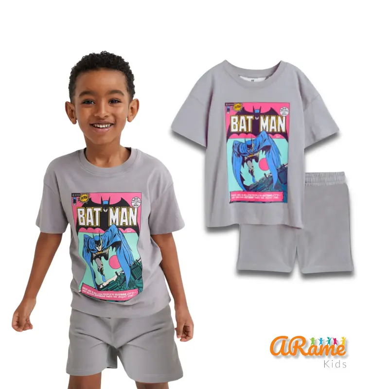 Baju Setelan Anak Laki-Laki Boy Kids Set (Lengan Pendek + Celana Pendek) 1