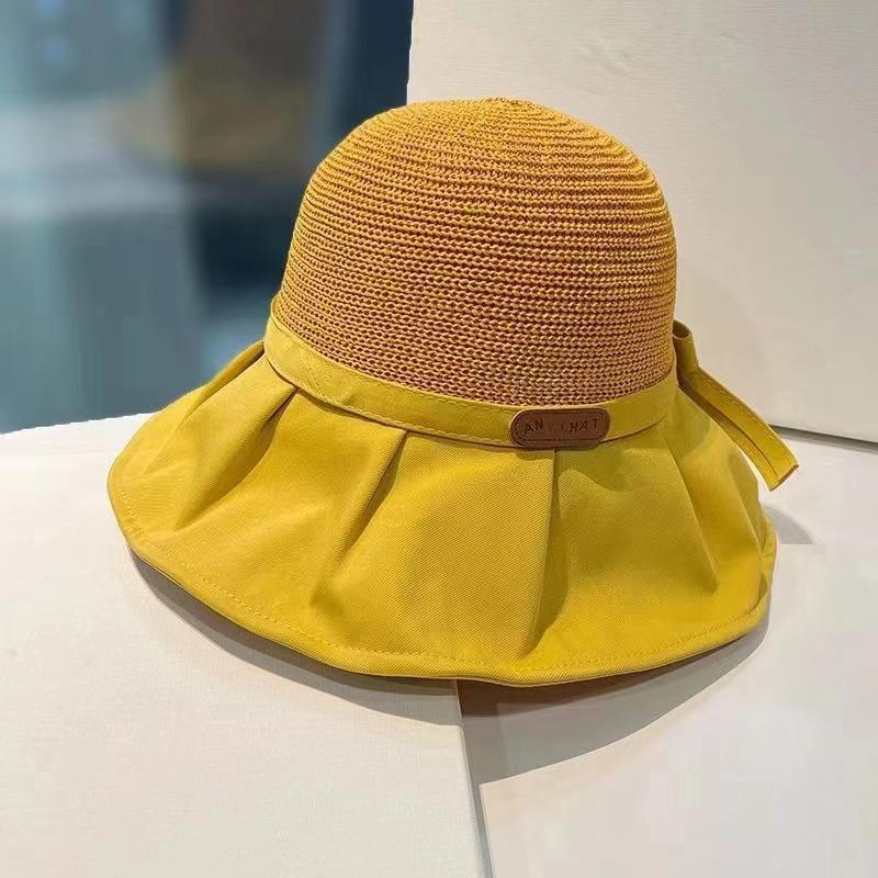 Product Introduction of Big Brim Cover Face Fisherman Hat Female Summer Sun Hat Korean Style Versatile Outdoor Travel Sun Hat 11