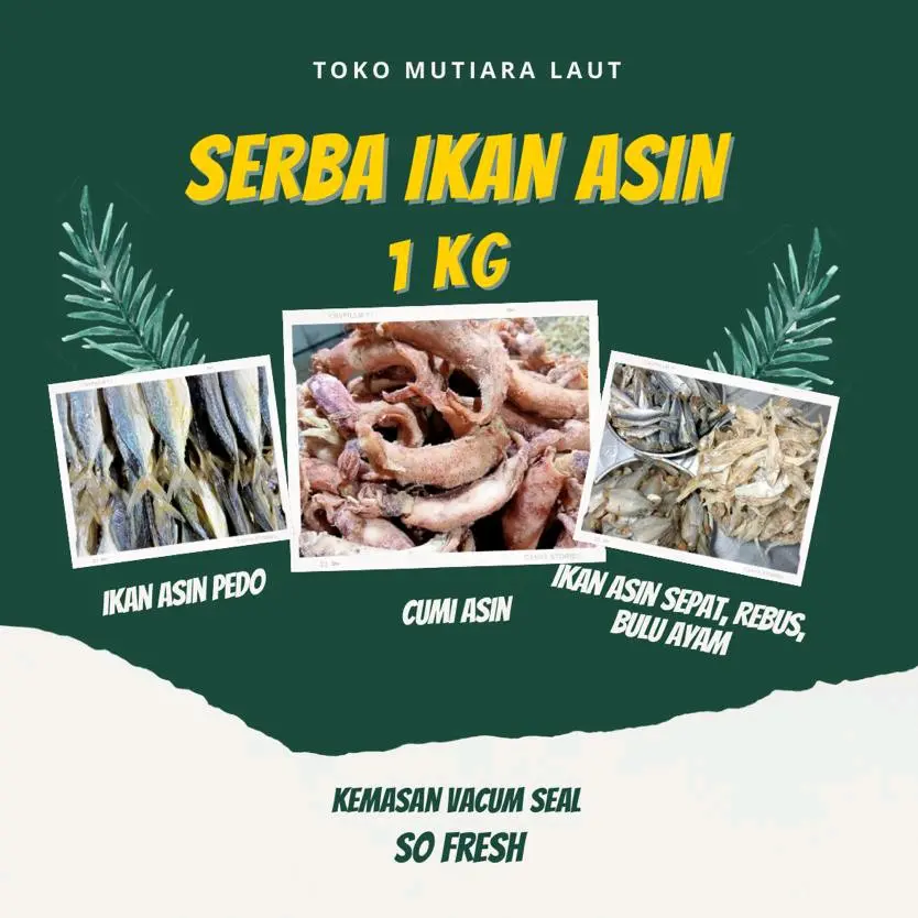 (COD) IKAN ASIN 1 KG Kering Food Laut