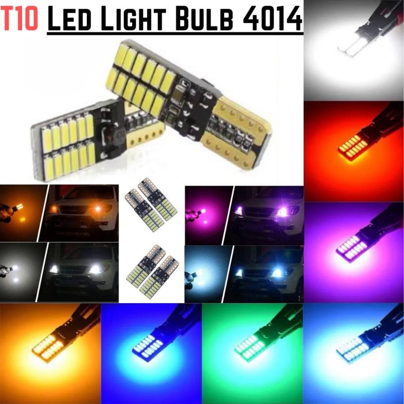 24 SMD LED Car T10 Led Light Bulb 4014 Chip License Plate Lights ...