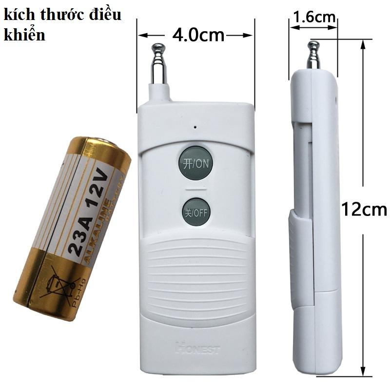 Bộ Công Tắc Điều Khiển Từ Xa 220v Honest HT-9220KG 40A-1Km Công Suất 40A/220V bật tắt máy bơm nước máy rửa xe 1