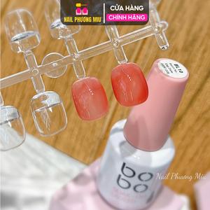 Sơn Thạch Lẻ Bobo Màu Xanh 9, Rượu Vang 28, Sơn Trơn Nước Gạo 13, Nâu Tây 20, Trắng Sữa Bóng Mướt Làm Nail, Màu Chuẩn Chai 15ml Đậm Đặc Bám Móng, Không Bọt Khí
