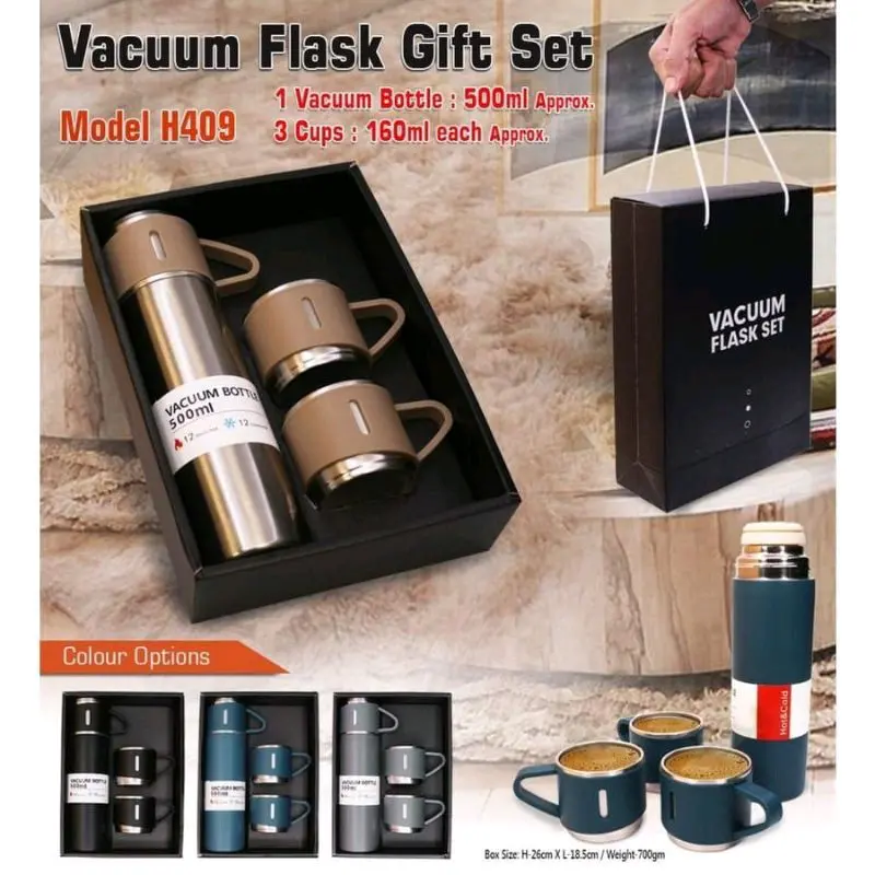 Termos Sultan Vacuum Flask Set / Botol Minum Cangkir Premium 500 ml panas dingin /