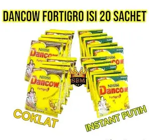 ISI 20 ~ ATG ~ DANCOW FORTIGRO COKLAT / DANCOW FORTIGRO InstanT SACHET Bubuk Instan Putih  Susu  Drink