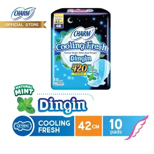 Charm Cooling Fresh Night - Wing 42cm 10 Pads - 2 PACK