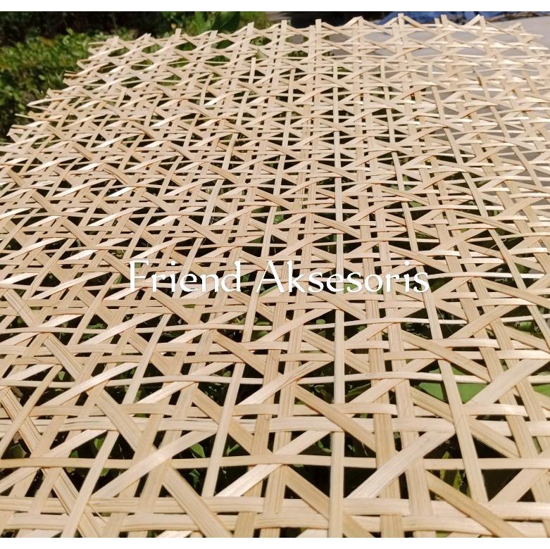 Anyaman Bambu Alami Motif Batik - Friend Aksesoris Kerajinan 6