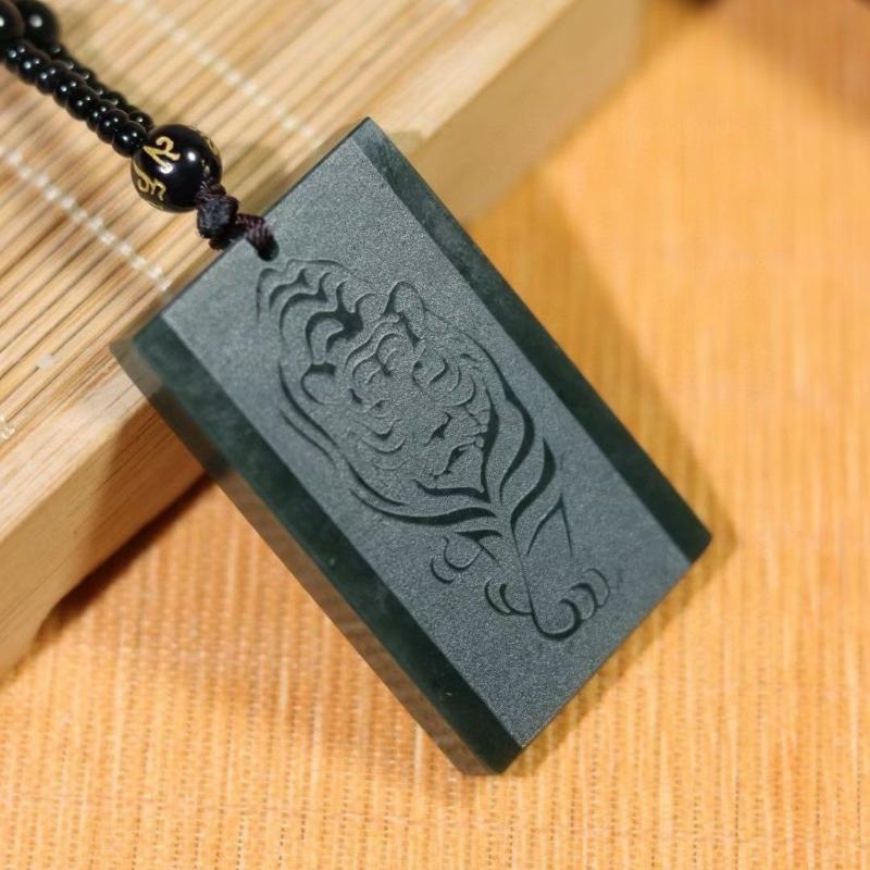 Product Introduction of New sapphire tiger pendant, natal year tiger male and female safety pendant 0