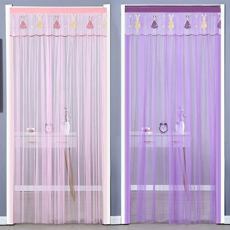 Rèm cửa chống muỗi mùa hè, một lớp, tự dính, 1Mx2M, thích hợp cho phòng ngủ, nhà bếp và phòng, màn treo, rèm cửa, đồ Trang Trí nhà cửa, lưới chống muỗi, vách ngăn, 1 mảnh