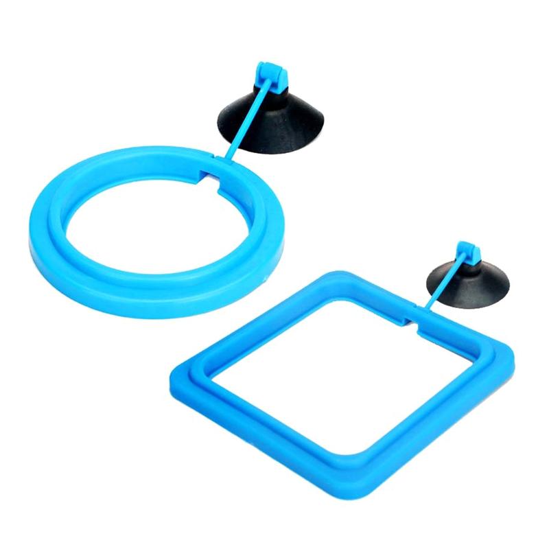 Yica 2pcs Fish Tanks Feeding Rings Small Fishes Feeders Rings Circle Buoyance Fish Feeders for Easy Installation And Cleaning 8