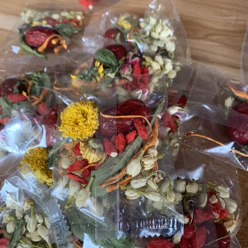 Trà hoa kì tử táo tàu đông trùng hạ thảo sapa Tea Chè 2