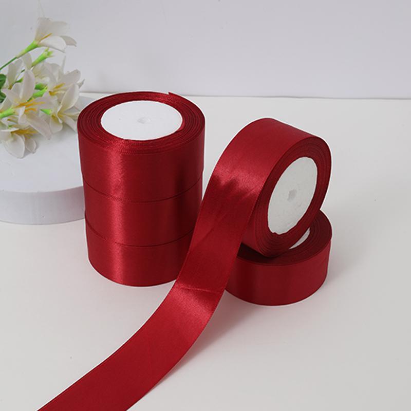 Product Introduction of Solid Color Ribbon (5 Rolls), Wedding Cake Decorative Ribbon, Gift Wrapping Satin Ribbon, DIY Decorative Ribbon For Wedding Party 21