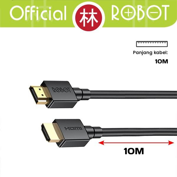 Gambar ROBOT RFH10 Kabel HDMI 2.0 Cable High Definition 3D 4K*2K HD 10M Ori dari Liem Group Kota Administrasi Jakarta Barat Tokopedia