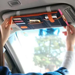 NEW Sunvisor Mobil / Car Organizer Tempat Kartu eToll Emoney / Tempat Tisu Kacamata Mobil / Sun Visor Car Tissue Box