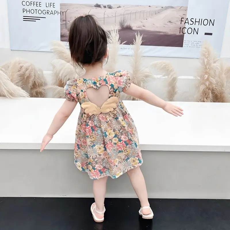 Váy Hoa Cotton, Cho Em Bé Gái, Hàng Mới Về 2023, Phong Cách Người Nổi Tiếng Trên Internet, Váy Công Chúa Đại Dương, Thích Hợp Cho Mùa Hè, Cho Bé Gái