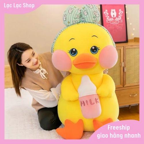 Gấu Bông Vịt Ôm Bình Sữa Size 1m