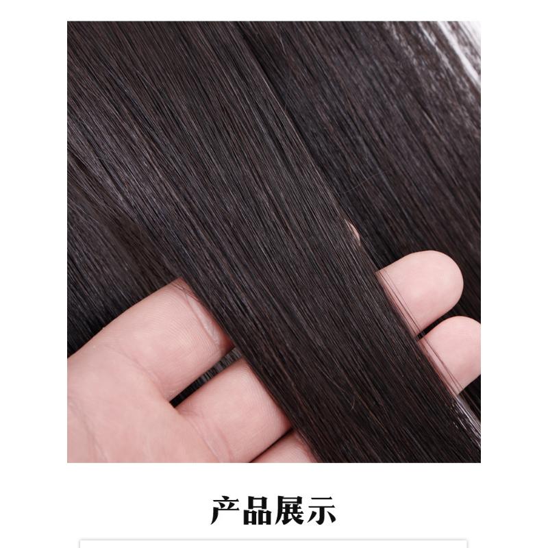 Product Introduction of Hairline Wig Men's Wig Patch Forehead Replacement Piece Real Hair Full Hand-woven Biological Scalp Bangs 22