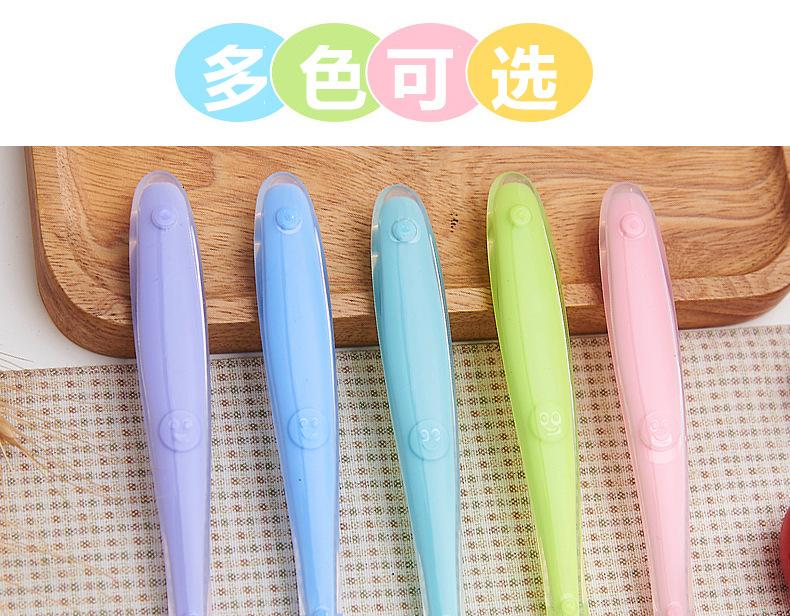 Product Introduction of Baby Silicone Spoon Training Spoon Baby Feeding Soft Spoon Silicone Spoon Tableware Suit Maternal and Child Supplies 6