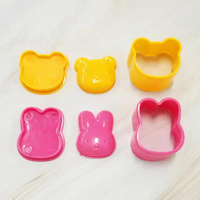 Product Introduction of Acuan dapur untuk membuat Sushi, kit kartun, arnab, beruang, bebola nasi, pembuat Bento, alat DIY, 3 keping 18