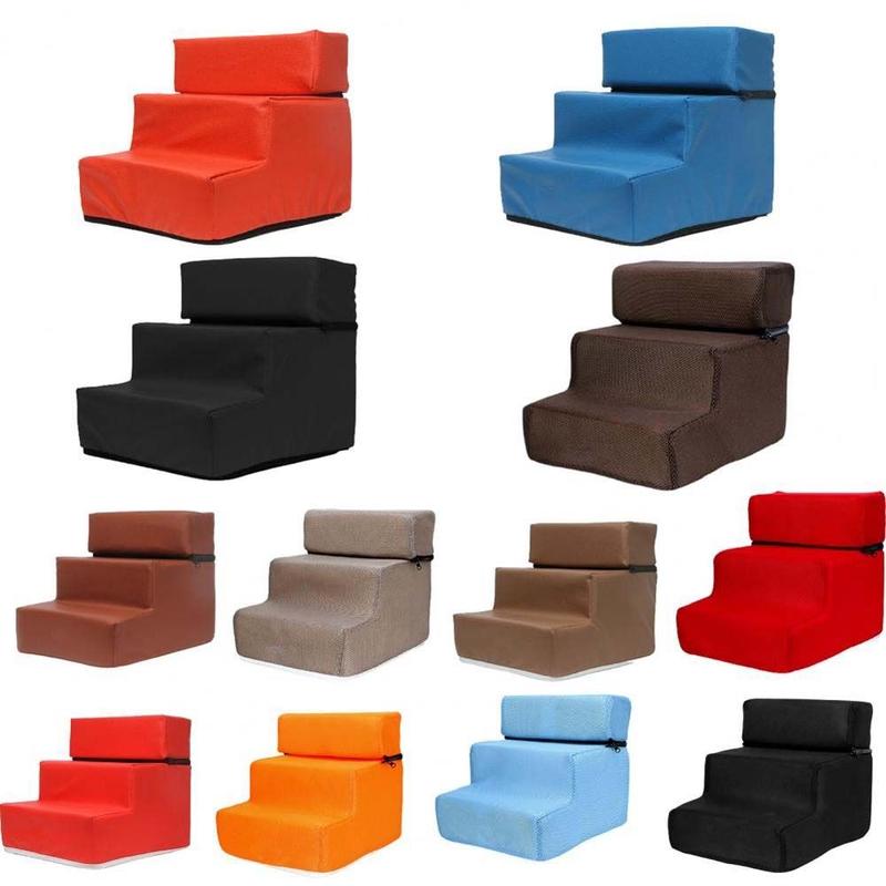 Multicolor Durable For Small Dog Cat Puppy Climbing Anti-slip Dogs Bed Stairs Pet Ramp Ladder Pet Supplies Dog House 7