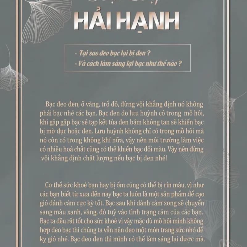Bông tai 4 lá nhỏ xinh bạc ta cho nữ _ Bạc đẹp hải hạnh HHJ 1