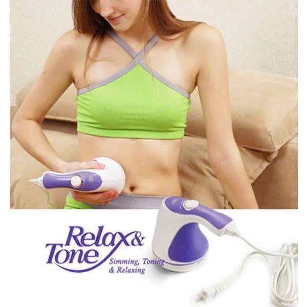 KHUYẾN MẠIMáy Massage Cầm Tay Relax & Spin Tone 5 Đầu Đánh, Đấm Lưng, Cổ Vai Gáy, Thư Giãn Mệt Mỏi Cao Cấp Kiểu Dáng Đẹp, Đa Năng, Tiện Dụng . 3