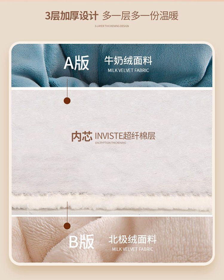 Product Introduction of Chăn, Ba Lớp, Lót Lông Cừu, Chăn Dày, Chăn Nhung Hai Mặt, Thích Hợp Cho Mùa Thu Và Mùa Đông, Làm Bằng vải lông cừu Berber, Có Thể Được Sử Dụng Làm Ga Trải Giường, Ấm Áp, Lý Tưởng Cho Ký Túc Xá 5