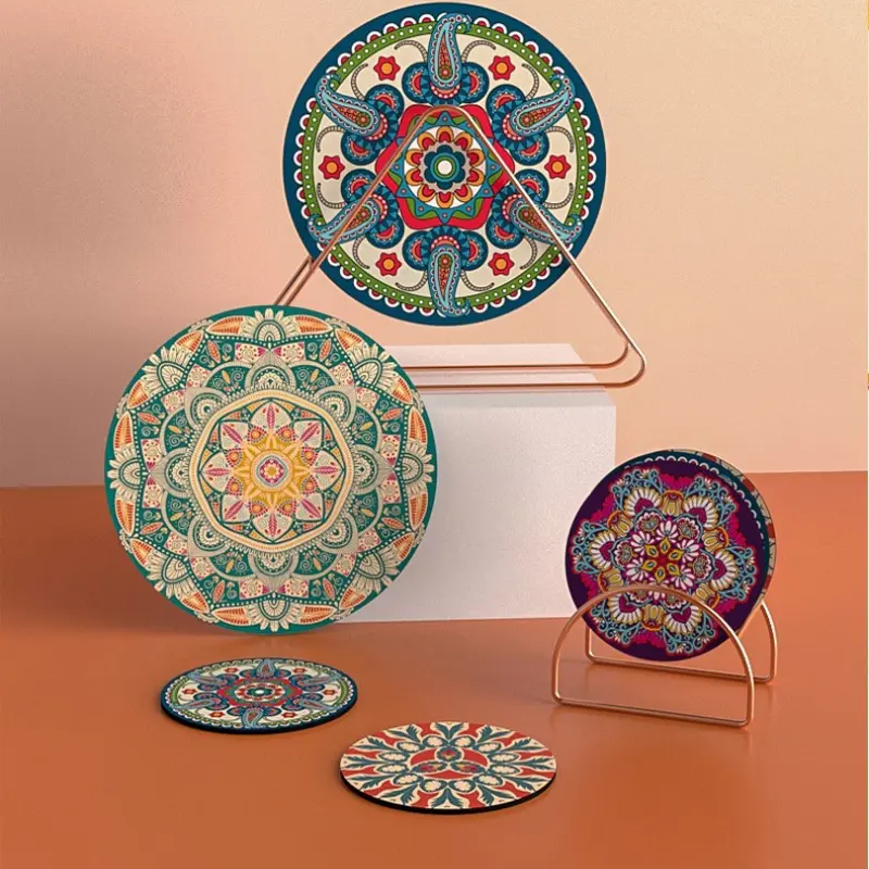 Household Silicone Anti-slip Heat-resistant Placemats, Kitchen Waterproof, Oil-proof and Heat-insulating Mats, Scalding Bowl Coasters Tableware