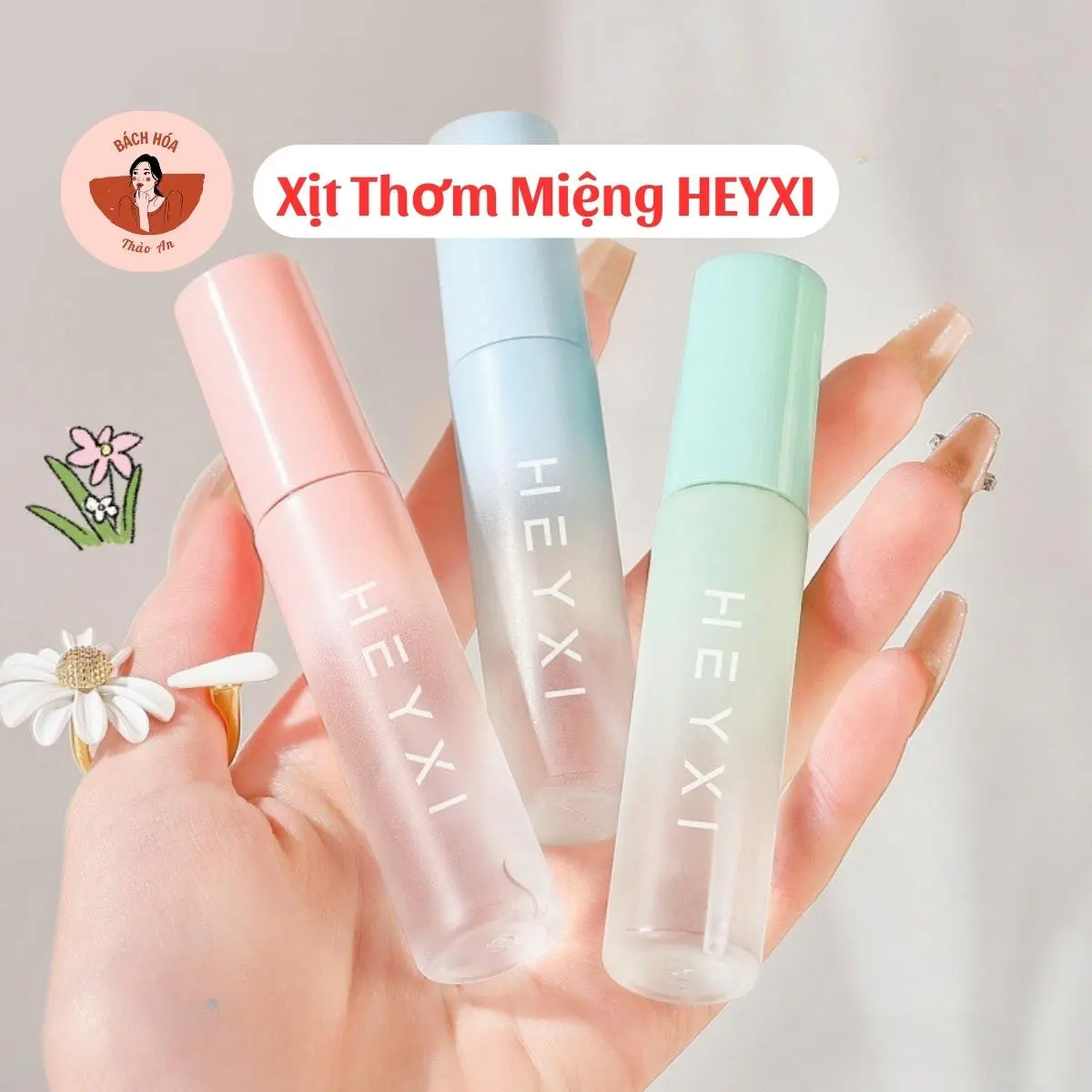 Xịt Thơm Miệng Heyxi Trong Suốt 20ml Combo 3 Hương Siêu Cuốn