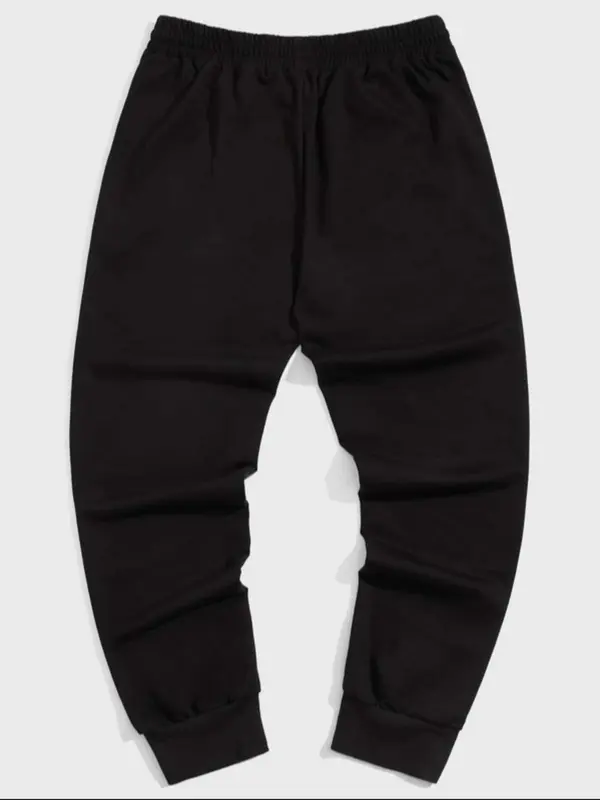 Men's Solid Half Zip Up Top & Pants Two-piece Set, Casual Long Sleeve Sweatshirt & Trousers for Spring & Fall, Men's Two-piece Outfits for Daily Wear 7