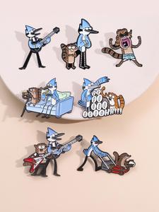 Broche de diseño de personajes de dibujos animados, linda insignia de dibujos animados para decoración de mochila y ropa, accesorios de moda para mujeres y hombres