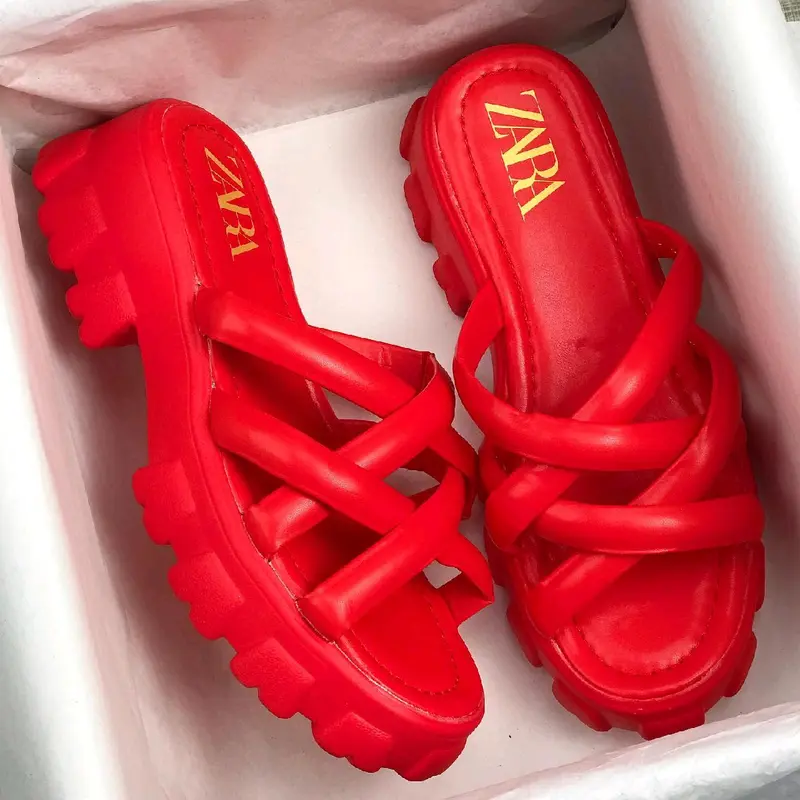 sendal wedges wanita import realpict 9972 tinggi 5cm 7