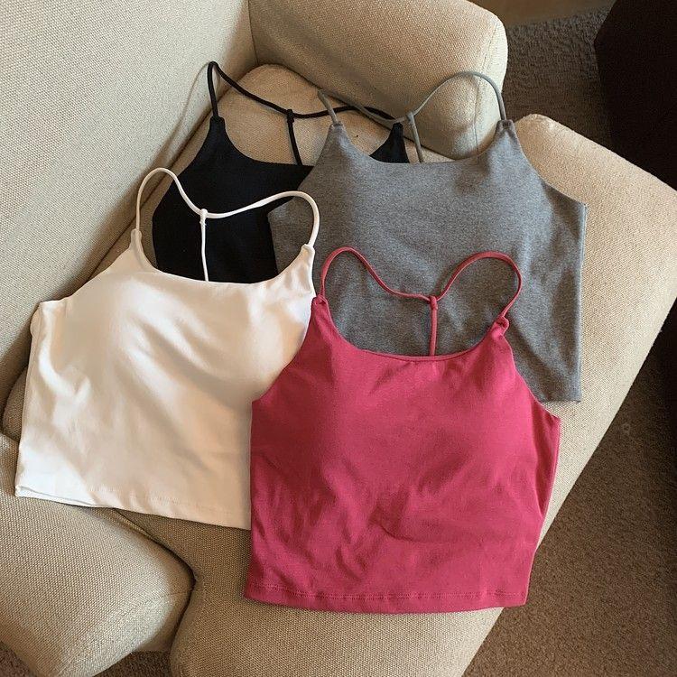 Product Introduction of Áo Vest Hai Dây Nhỏ Lưng Đẹp Cô Gái Nóng Bỏng Thuần Khiết, Đệm Ngực Nữ, Có Thể Mặc Ngoài Trời Và Trong, Thiết Kế Hở Lưng Mỏng, Áo Mặc Trong, Năm 2025 2