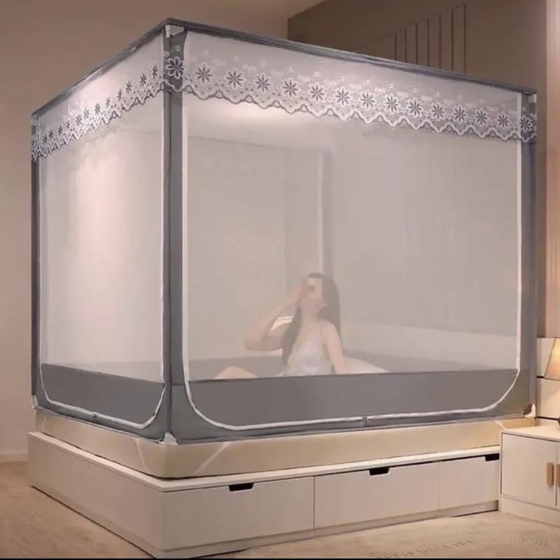  Mùng Khung Inox KHÔNG KHOAN TƯỜNG - Màn ngủ thông minh người lớn - Sang trọng căn phòng - BH 24tháng 