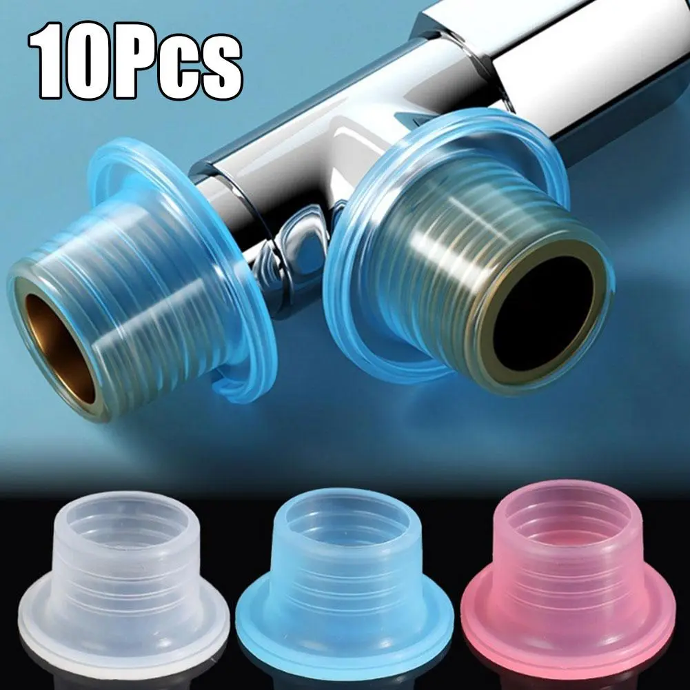 Faucet Leak-proof Sealing Gasket Sealing Faucet Triangle Valve Leakproof Inner Tooth Sealing Sleeve 10/50PCS A SET