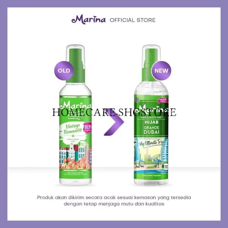 Marina Hair & Body Mist Cologne 100ml All Varian-Hijab Edition Termurah Perfume 3