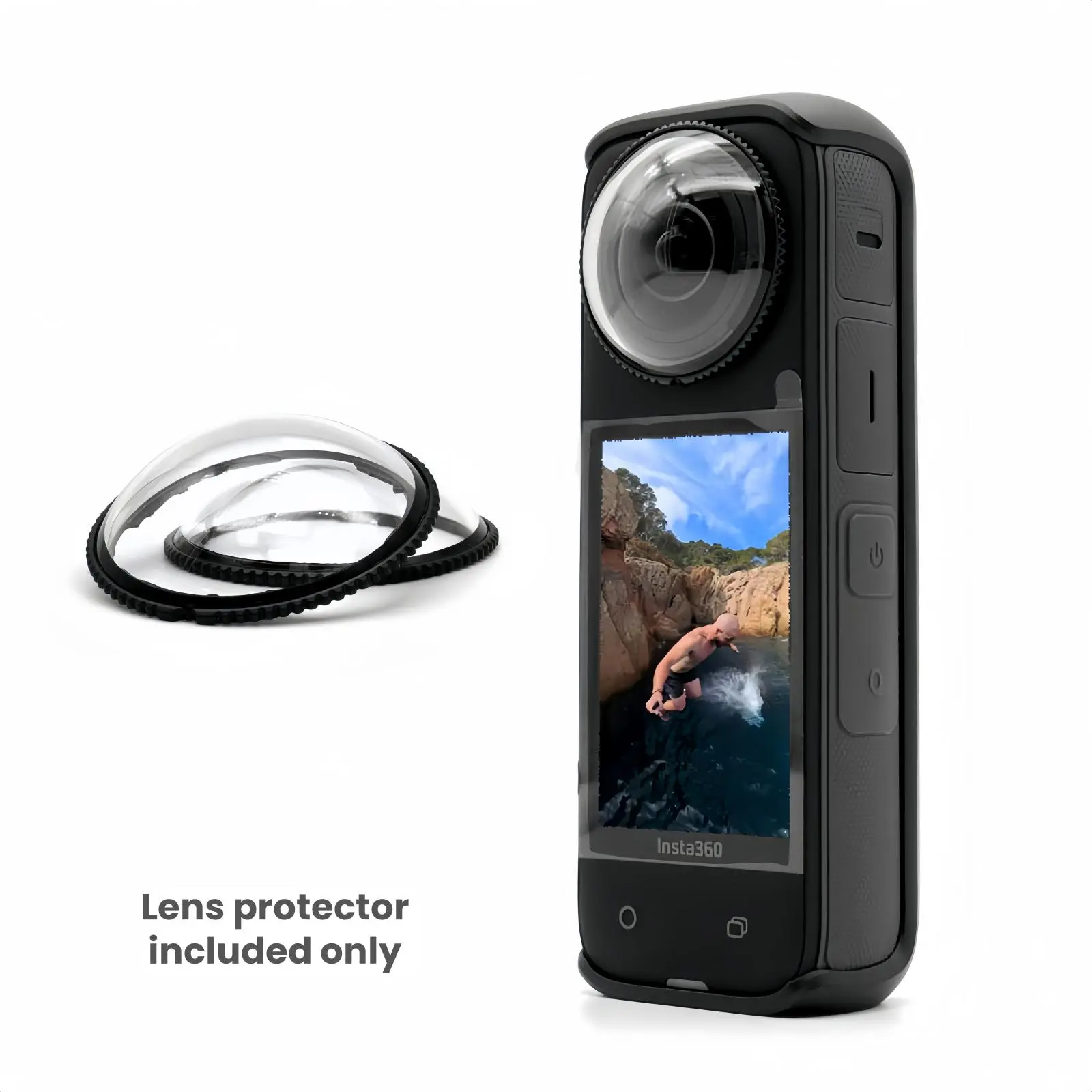 Tempered Glass Lens Protector, 2 Counts Anti-scratch Lens Guard, Easy to Install, High Transparency Lens Protector for Insta 360X4 Camera