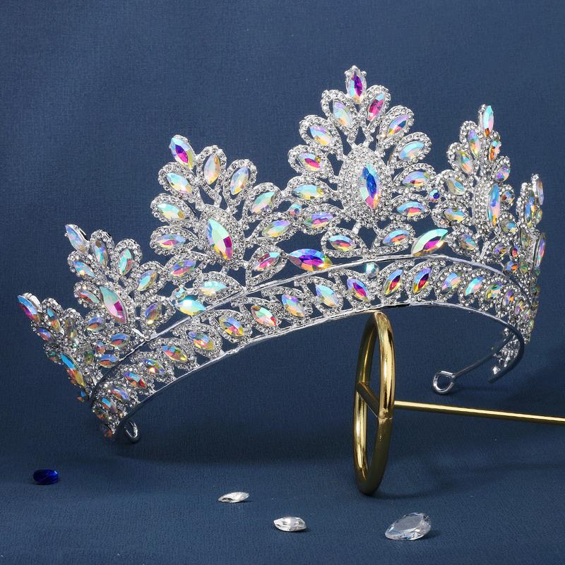Product Introduction of Quality   Bridal Wedding Dressing    Baroque Royal  Crown  Pageant Tiaras Crown Molding Headpieces For Queens and King Female Anniversary Birthday Metal Coating  Women  Prom Diadem  Hair Accessories 36