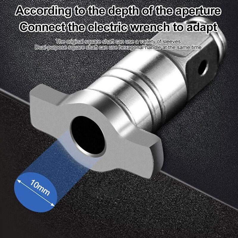Product Introduction of Electric Wrench Conversion Head Drill Bit Square Axis Head Modified Conversion Axis Multi Head X8M1 22