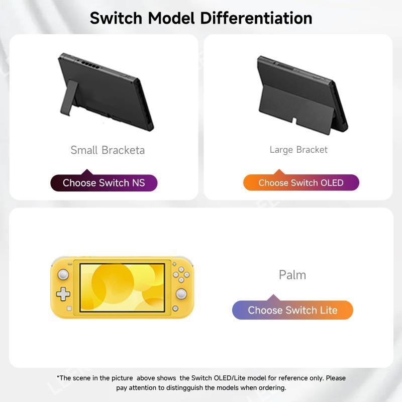 Product Introduction of Portable Game Accessories Set, Game Console Protective Case with Tempered Film & V-shaped Grip & Rocker Cap, Dust Proof & Scratch Proof Accessories for Switch OLED/NS/Lite 3
