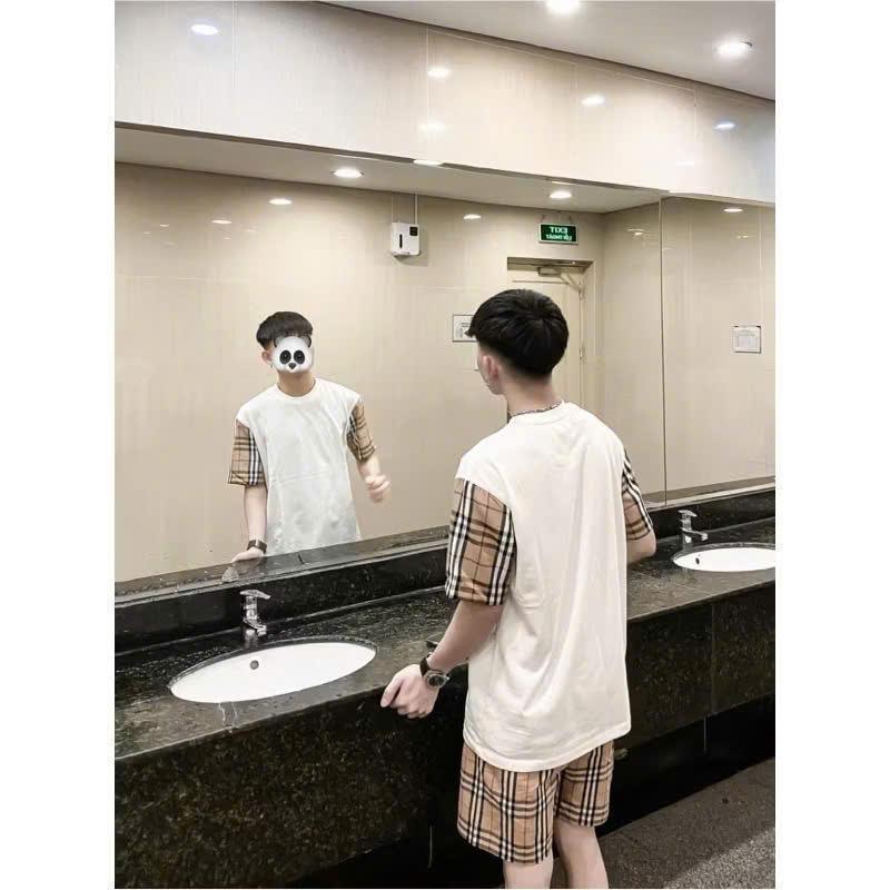 Bộ BBR kẻ tay chất liệu cotton cao cấp mềm mịn,thoáng mát Hottrend 2025 2