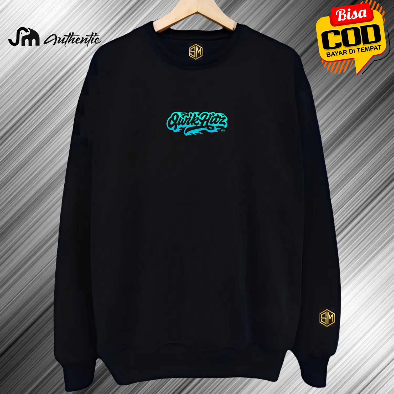 Sweater Crewneck Pria Wanita M L XL XXL Switer Polos cowok Premium Termurah Hoodie Distro Unisex Hitam Tebal Zipper Keren Fleece Basic Suiter Jumper