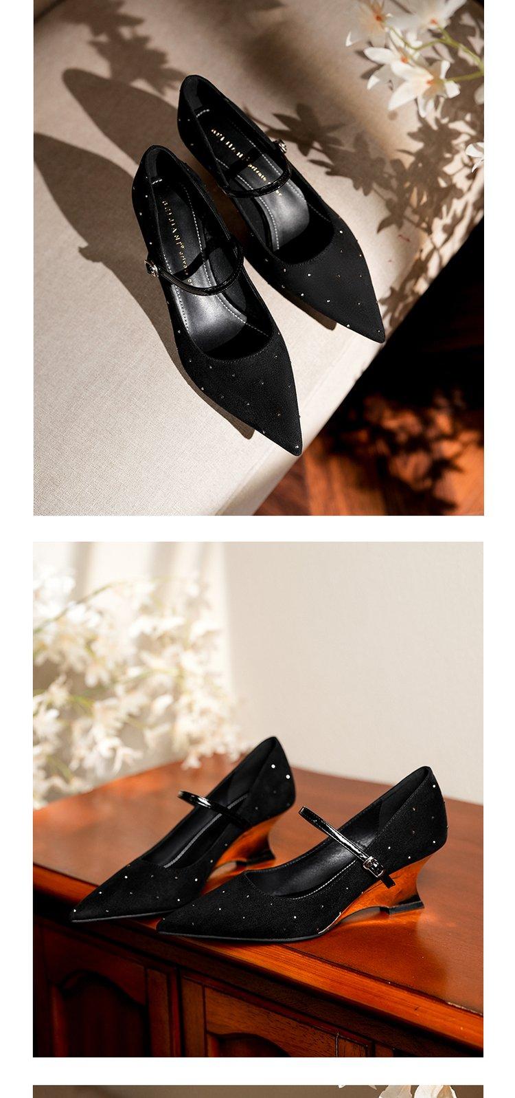 Product Introduction of Sexy women's high heels Pointed rubber buckle 18