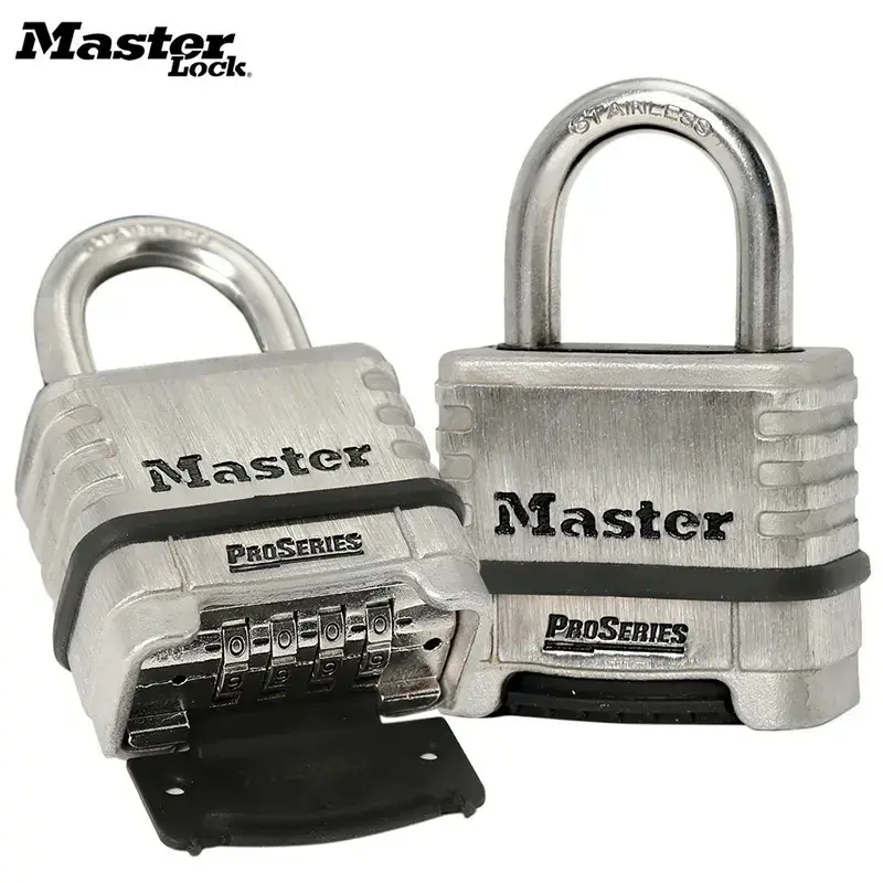Khóa mật khẩu, Master Lock 1174, Dòng Pro, Thép không gỉ, Chống trộm, Ổ khóa chống thấm nước, Thích hợp cho gia đình, Ký túc xá và sử dụng ngoài trời, Khóa kết hợp