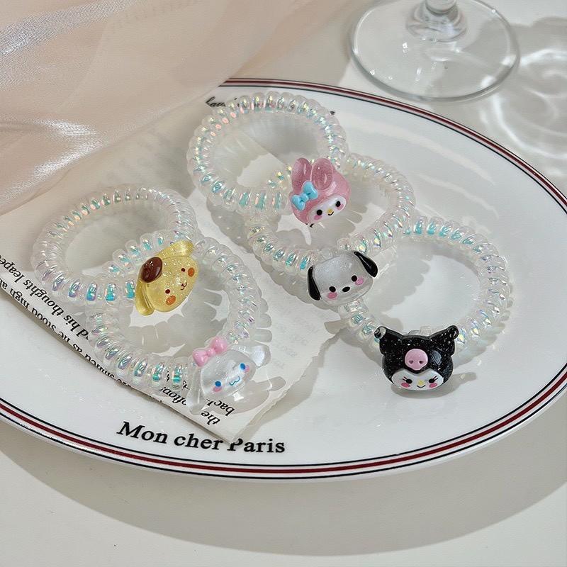 Product Introduction of Dây cột tóc Sanrio lò xò hoạt hình Kuromi Melody Cinnamoroll 3