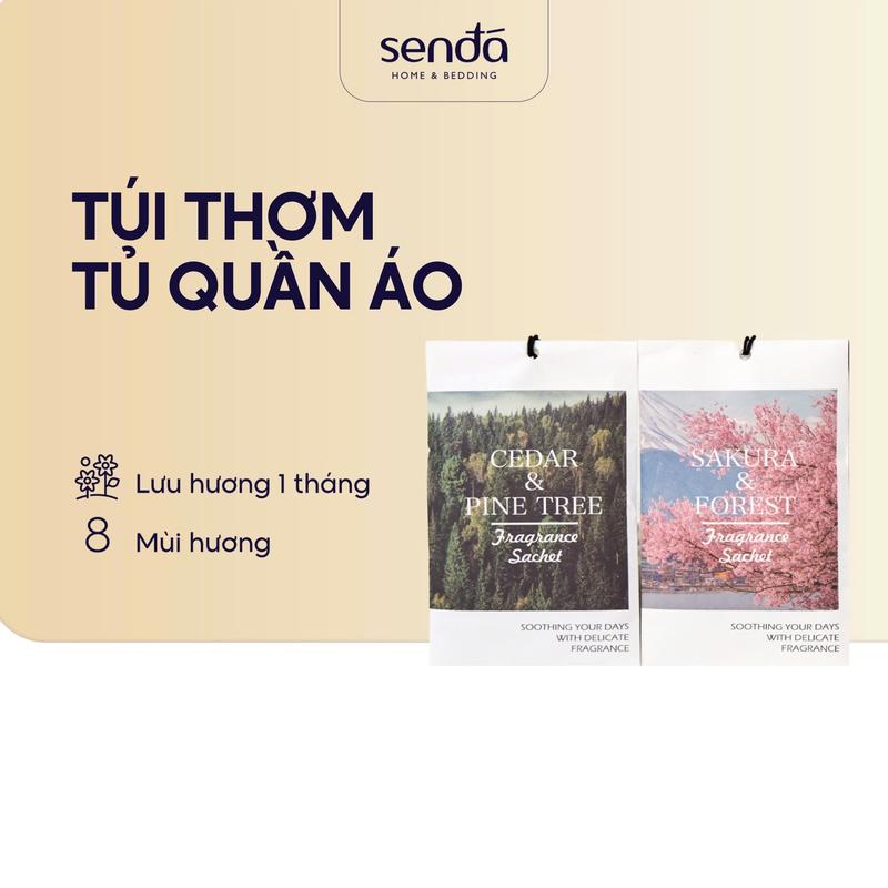  Túi thơm để tủ quần áo Sen Đá Home Bedding hương thơm tự nhiên cao cấp treo tủ quần áo ô tô tủ giày túi xách 