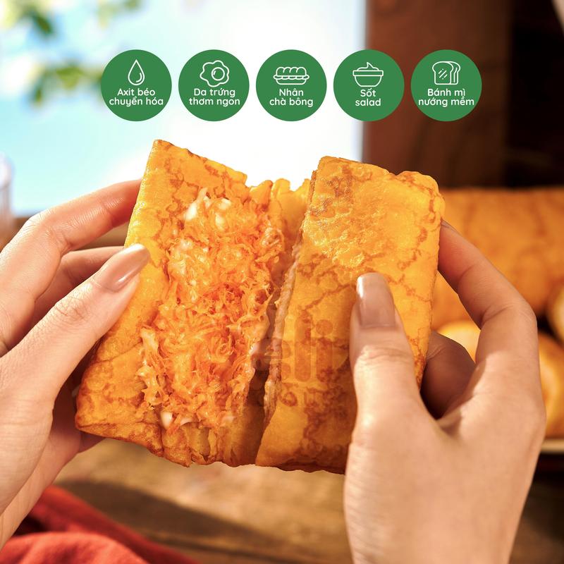 Combo 2 Túi Bánh Da Trứng Cuộn Sốt Salad Chà Bông Gà DELI - Bánh Ăn Sáng - Tặng 01 bánh 85g 7